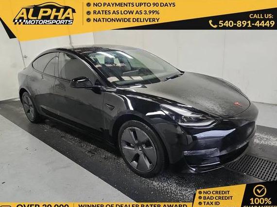 TESLA MODEL 3 2022 5YJ3E1EB5NF313536 image